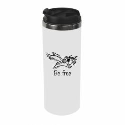 Термокружка Be free unicorn - PrintSalon