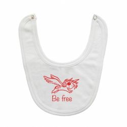 Слюнявчик  Be free unicorn - PrintSalon