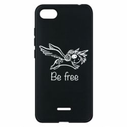 Чехол для Xiaomi Redmi 6A Be free unicorn - PrintSalon