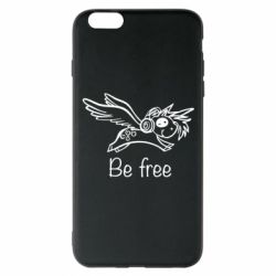 Чехол для iPhone 6 Plus/6S Plus Be free unicorn - PrintSalon