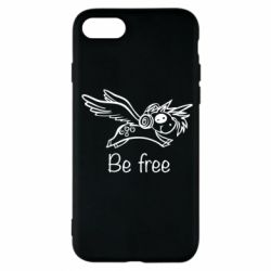 Чехол для iPhone 7 Be free unicorn - PrintSalon