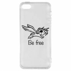 Чехол для iPhone5/5S/SE Be free unicorn - PrintSalon