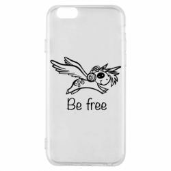 Чехол для iPhone 6/6S Be free unicorn - PrintSalon