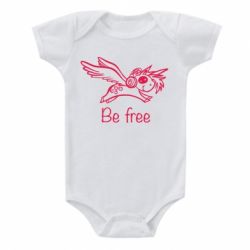 Детский бодик Be free unicorn - PrintSalon