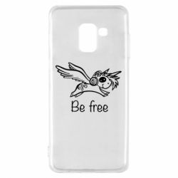 Чехол для Samsung A8 2018 Be free unicorn - PrintSalon