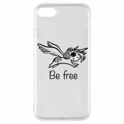 Чехол для iPhone 8 Be free unicorn - PrintSalon