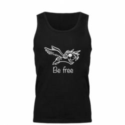 Мужская майка Be free unicorn - PrintSalon