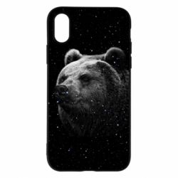 Чехол для iPhone X/Xs Bear and stars - PrintSalon