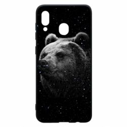 Чехол для Samsung A30 Bear and stars - PrintSalon