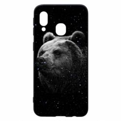 Чехол для Samsung A40 Bear and stars - PrintSalon