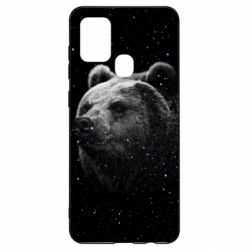 Чехол для Samsung A21s Bear and stars - PrintSalon