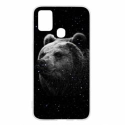 Чехол для Samsung M31 Bear and stars - PrintSalon
