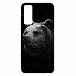 Чехол для Huawei P Smart 2021 Bear and stars - PrintSalon