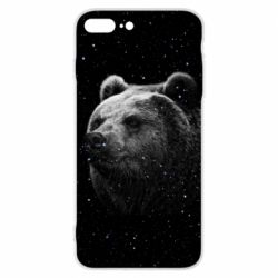 Чехол для iPhone 8 Plus Bear and stars - PrintSalon