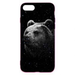 Чехол для iPhone SE 2022 Bear and stars - PrintSalon