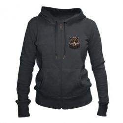 Жіноче худі на блискавці Bear graphic - PrintSalon