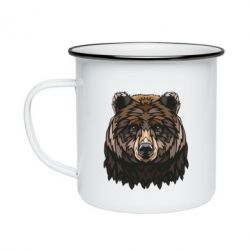 Кружка емальована Bear graphic - PrintSalon