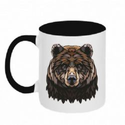 Чашка двокольорова Bear graphic - PrintSalon