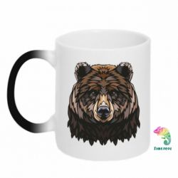 Чашка-хамелеон Bear graphic - PrintSalon