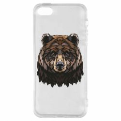 Чохол для iphone 5/5S/SE Bear graphic-PrintSalon Чохол для iphone 5/5S/SE Bear graphic