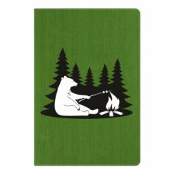Блокнот с принто Bear on picnic - PrintSalon