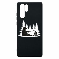 Чехол для Huawei P30 Pro Bear on picnic-PrintSalon Чехол для Huawei P30 Pro Bear on picnic