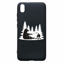 Чехол для Xiaomi Redmi 7A Bear on picnic - PrintSalon