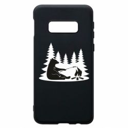 Чехол для Samsung S10e Bear on picnic - PrintSalon