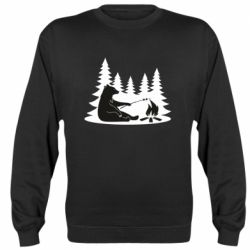 Cвитшот Bear on picnic - PrintSalon