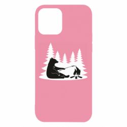 Чехол для iPhone 12 Pro Bear on picnic - PrintSalon
