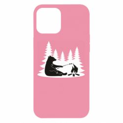 Чехол для iPhone 12 Pro Max Bear on picnic - PrintSalon