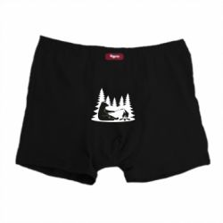 Трусы-боксеры Bear on picnic - PrintSalon