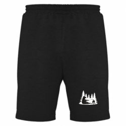 Мужские шорты Bear on picnic - PrintSalon