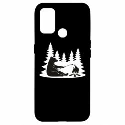 Чехол для Oppo A53/A32/A33 Bear on picnic - PrintSalon