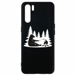 Чехол для Oppo A91/Reno3 Bear on picnic - PrintSalon