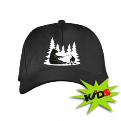 Детская кепка Bear on picnic - PrintSalon
