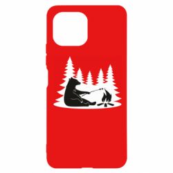 Чехол для Xiaomi Mi11 Lite Bear on picnic - PrintSalon