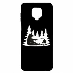 Чехол для Xiaomi Redmi Note 9S/9Pro/9Pro Max Bear on picnic - PrintSalon