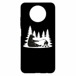 Чехол для Xiaomi Redmi Note 9 5G/Redmi Note 9T Bear on picnic - PrintSalon