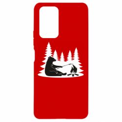 Чехол для Xiaomi Redmi Note 10 Pro Bear on picnic - PrintSalon