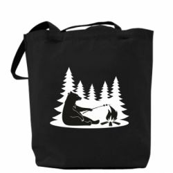 Эко-сумка Bear on picnic - PrintSalon