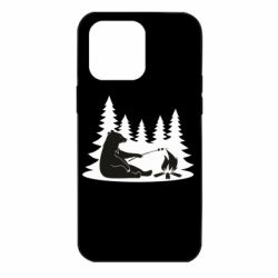 Чехол для iPhone 14 Pro Max Bear on picnic - PrintSalon