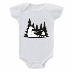 Детский бодик Bear on picnic - PrintSalon