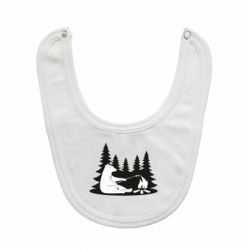 Слюнявчик  Bear on picnic - PrintSalon