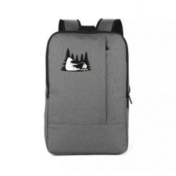 Рюкзак для ноутбука Bear on picnic - PrintSalon