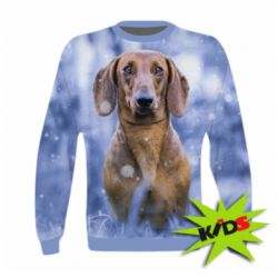 Детский 3D свитшот Beautiful dachshund - PrintSalon