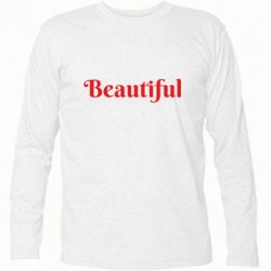 Футболка с длинным рукавом Beautiful - PrintSalon