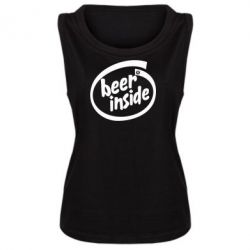 Женская майка Beer Inside - PrintSalon