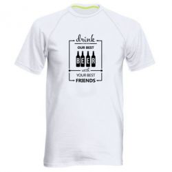 Мужская футболка для спорта Beer - PrintSalon