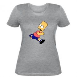 Женская футболка Беги, Барт, беги! - PrintSalon